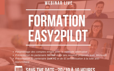 SAVE THE DATE : Webinar de formation sur le logiciel Easy2Pilot !